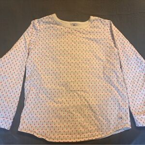 Petit Bateau Pink Floral Long Sleeve Tee